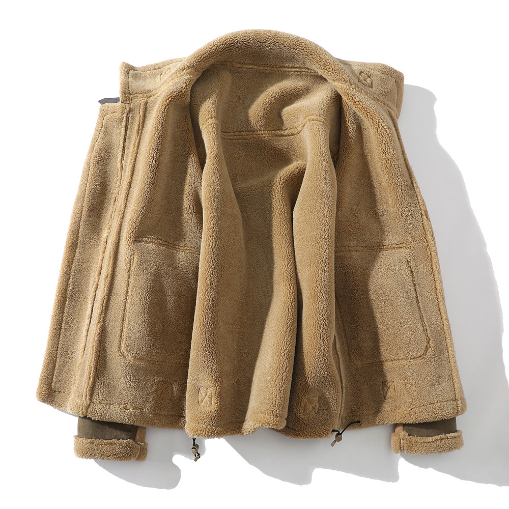 Men’s Rugged Fur Jacket – Warm Casual Winter Outerwear – USA