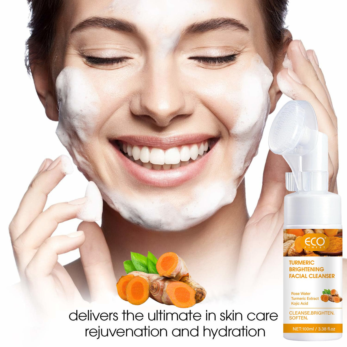 Curcumin Amino Acid Foaming Cleanser 100g – Oil Control & Blackhead Cleansing Mousse
