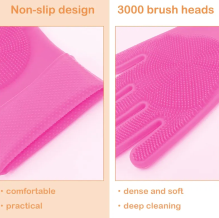 Pet Grooming Gloves – Five-Finger Deshedding & Massage Gloves for Dogs & Cats