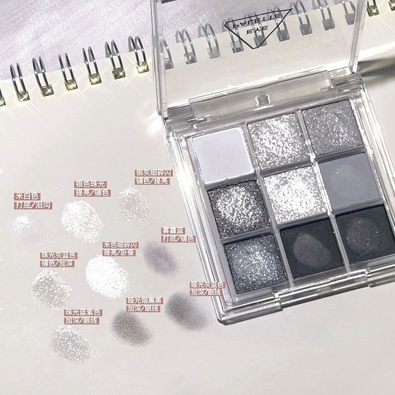 DIKALU Sunset Glow 9-Color Eyeshadow Palette – Matte & Shimmer