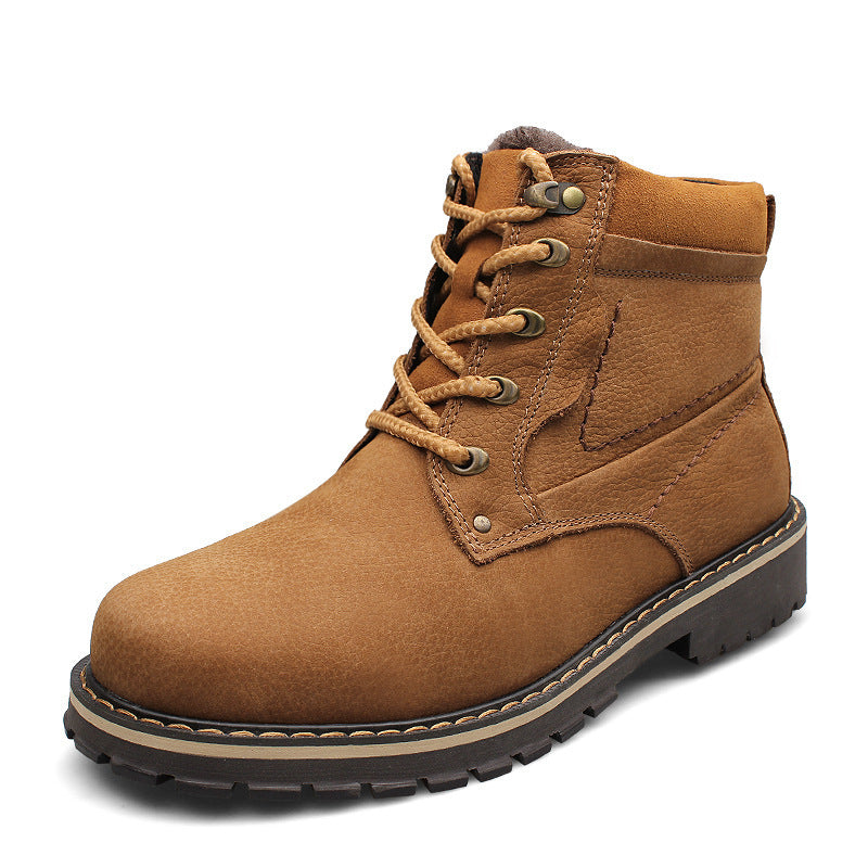 Men’s Winter Martin Boots – Warm Fleece-Lined Casual Footwear