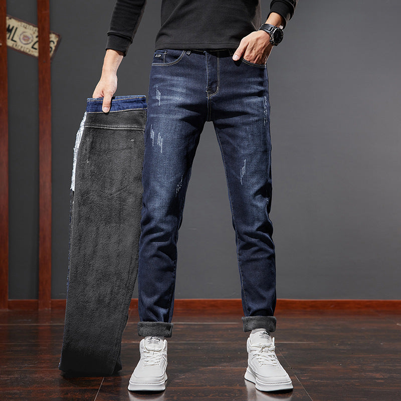 Men’s Stretchy Soft Slim Fit Jeans – Casual Denim Trousers