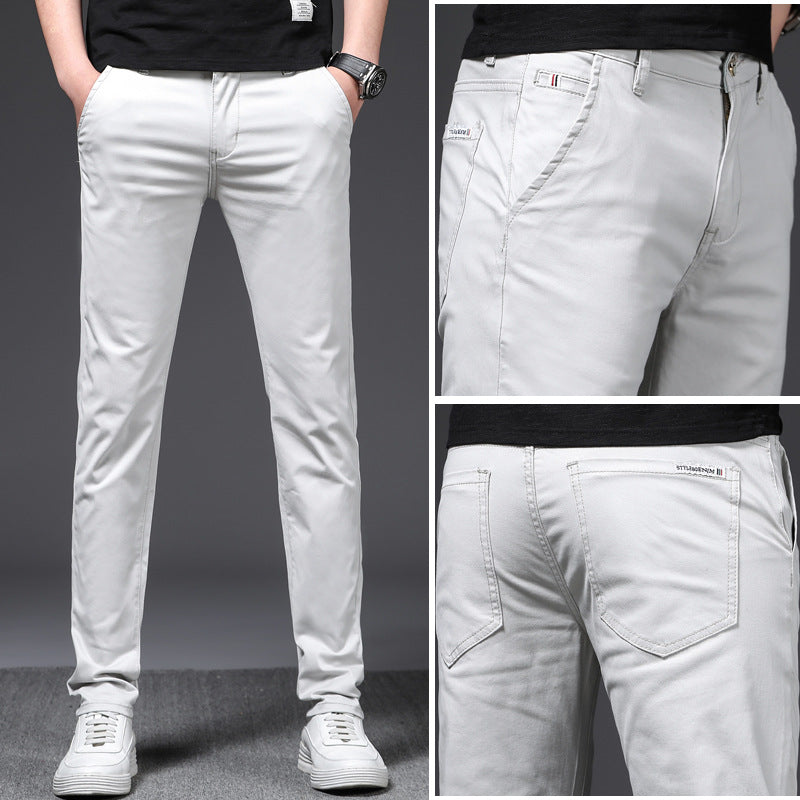 Men’s Stretch Business Casual Pants – Relaxed Fit Smart Trousers