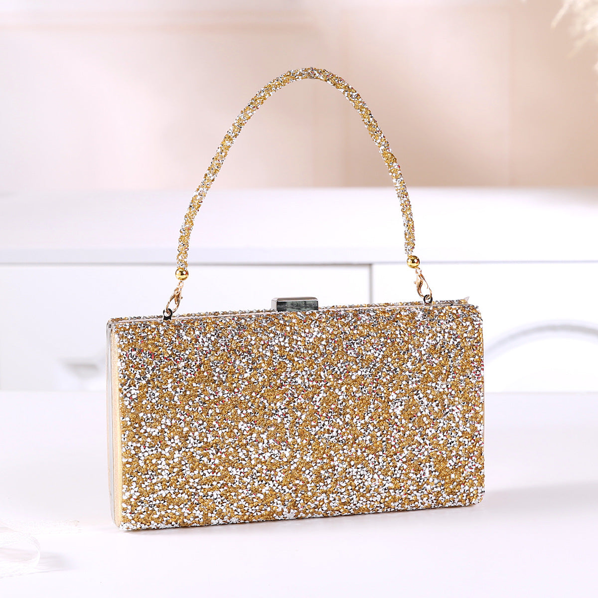 Diamond Evening Clutch Bag for Women with Rhinestones – Elegant Sparkling Shoulder & Handheld Party Bag
