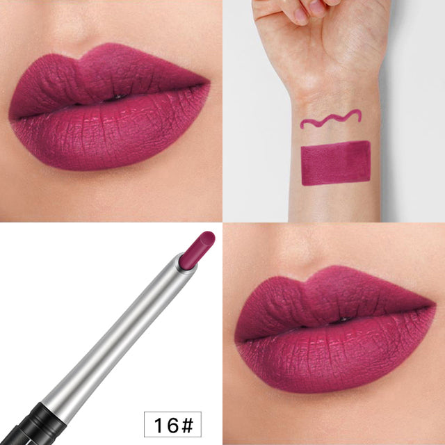 Matte Lip Liner and Eye Shadow Pencil - 17 Colors