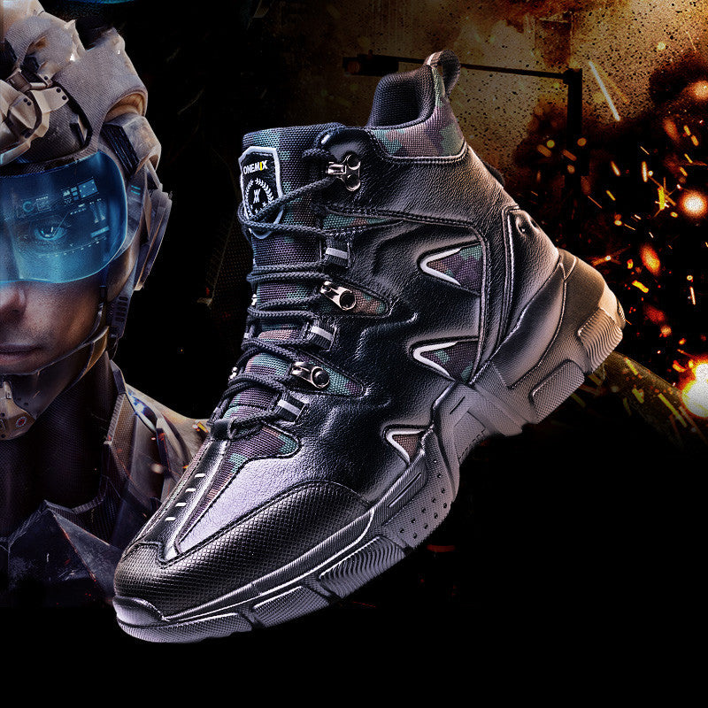 Men’s High-Top Hiking Boots – Trendy Outdoor & Work Footwear