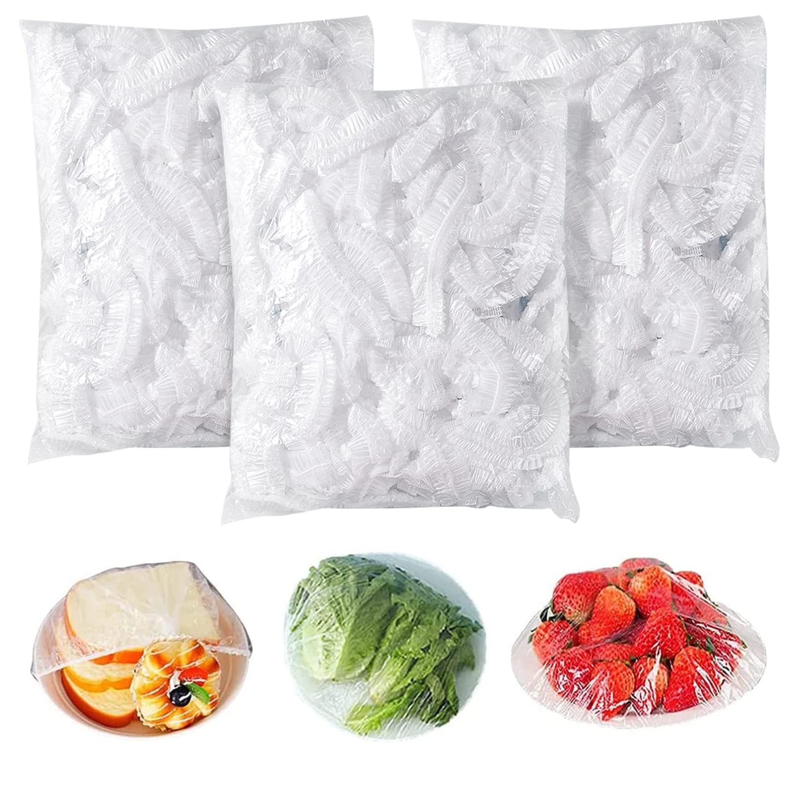 Homelove Plastic Bowl Covers – 300-Piece Reusable Elastic Food Covers