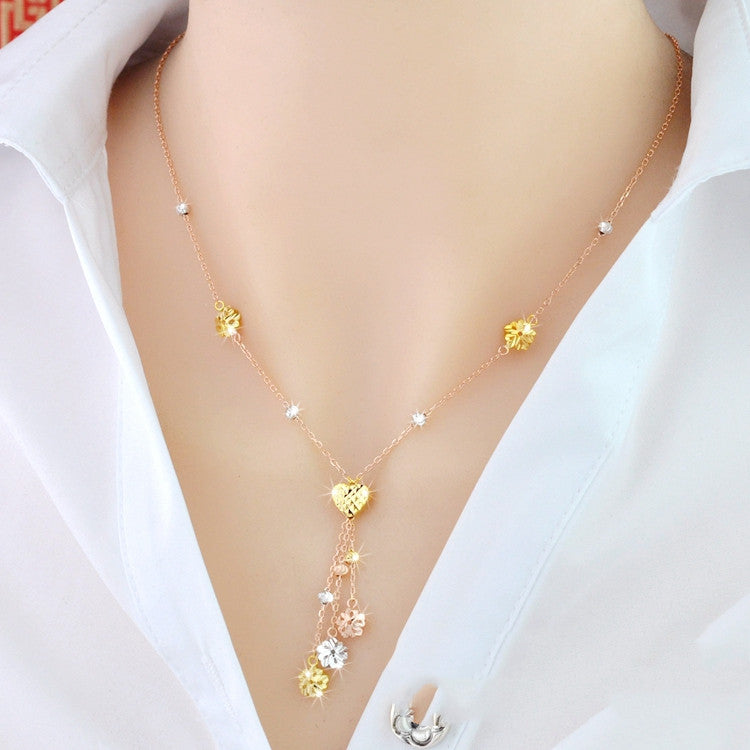925 Silver Tassel Pendant Necklace