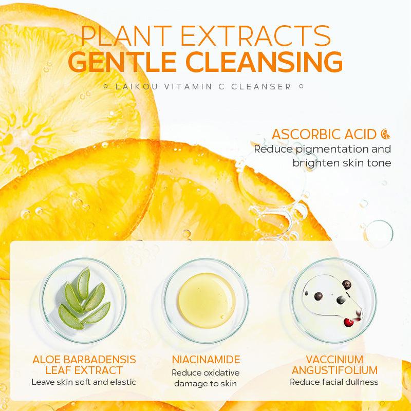 Vitamin C Deep Cleansing Facial Foam – Brightening Amino Acid Face Wash 50g
