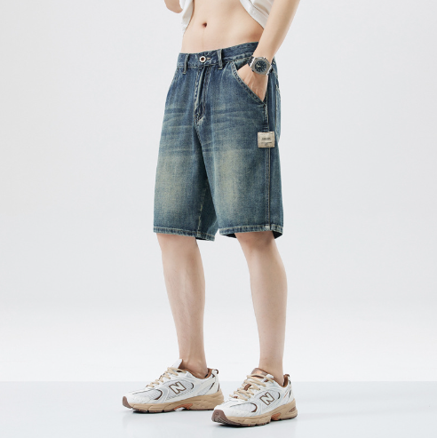 Men’s Casual Cotton Denim Shorts – Comfortable Summer Leisure Shorts