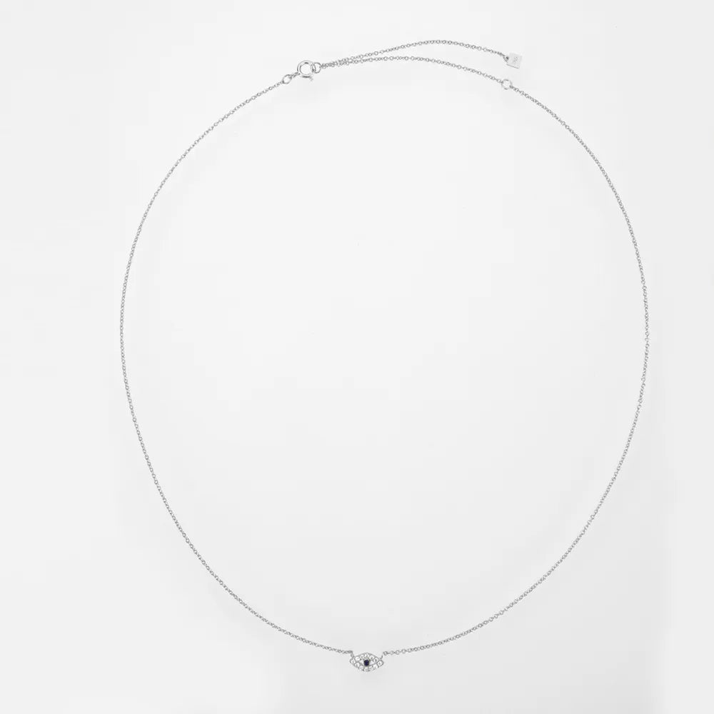S925 Sterling Blue Eye Necklace