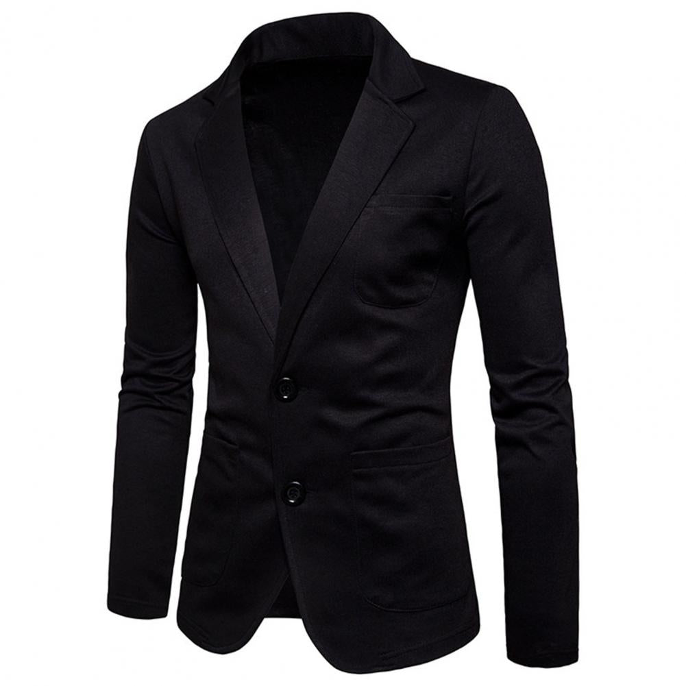 Men’s Slim Fit Knitted Blazer – Cotton Blend Casual Business Jacket, S–2XL