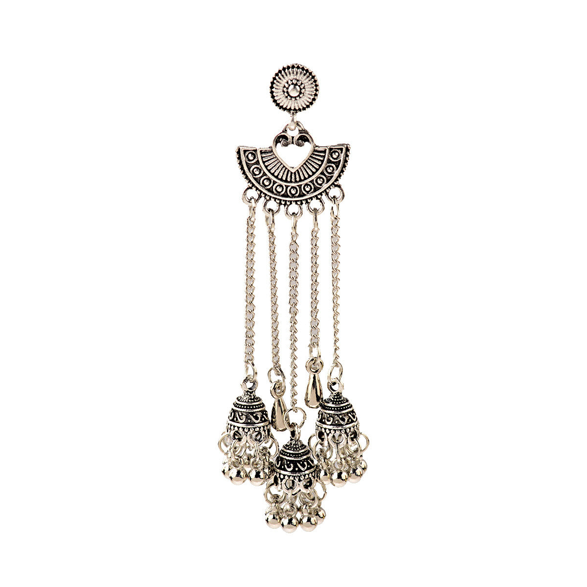 Vintage Bohemian Heart Tassel Earrings for Women – Romantic Boho Dangle Jewelry