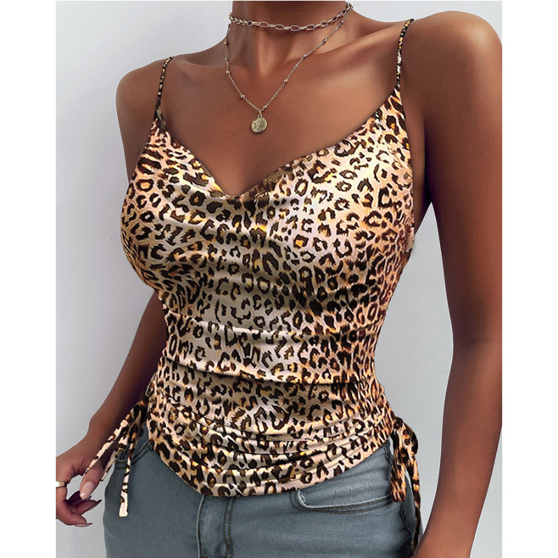 Women’s V-Neck Spaghetti Strap Camisole – Casual Summer Cami Top