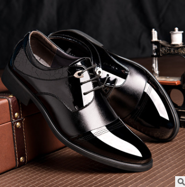Men’s Leather Business Dress Shoes & Matching Belt – Classic Formal Set