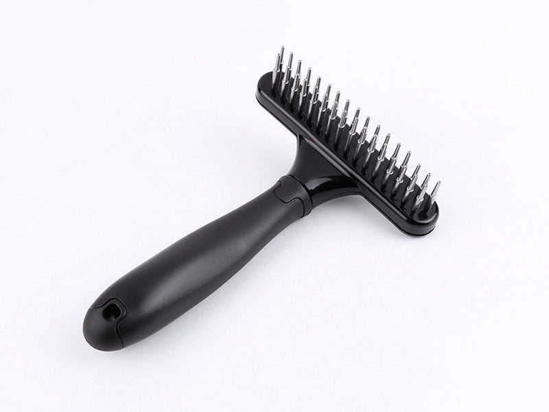 Large Dog Detangling Comb – Stainless Steel Grooming Tool for Knots & Shedding