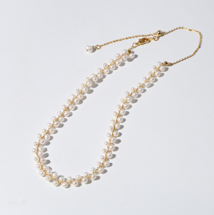 Hand-Woven Pearl Necklace