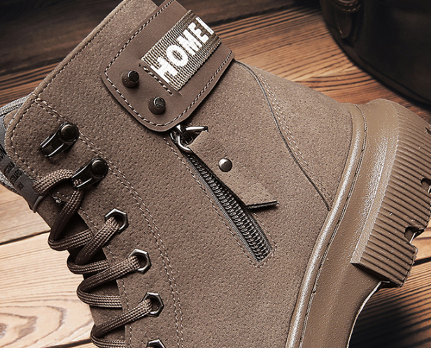 Men’s Retro Martin High-Top Tooling Boots – Rugged Casual Footwear