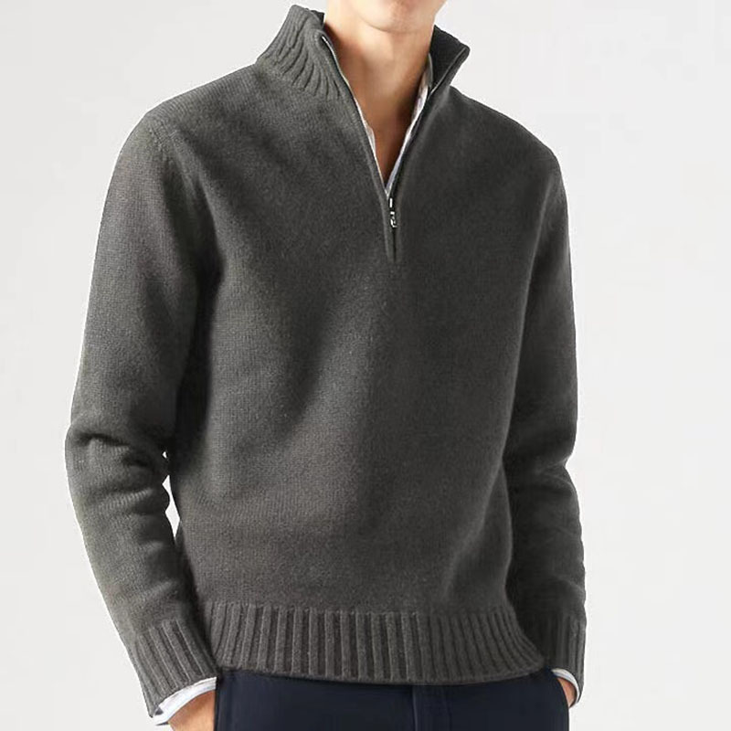Men’s Thickened Thermal Sweater – Cotton Blend Sea Wool Slim-Fit Winter Pullover, 11 Colors, M–3XL