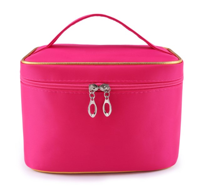 Portable Square Toiletry Makeup Bag with Handle
