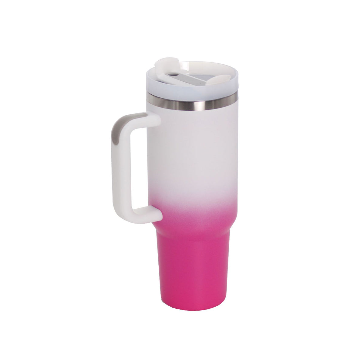 40oz Stainless Steel Travel Mug with Straw & Handle – Insulated 1200ML Tumbler