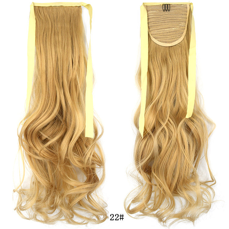 50cm Invisible Ponytail Hair Extension for Women – High-Temperature Silk, 47 Colors