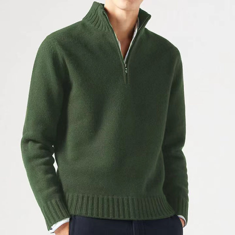 Men’s Thickened Thermal Sweater – Cotton Blend Sea Wool Slim-Fit Winter Pullover, 11 Colors, M–3XL