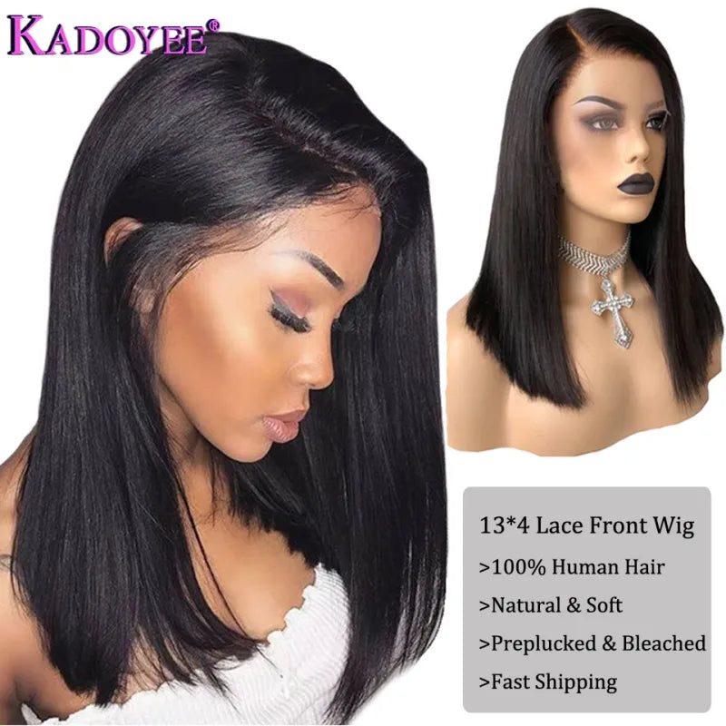 Front Lace Human Hair Wig for Women – 100% Real Hair with Natural Hairline