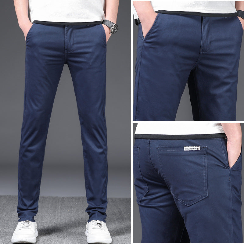 Men’s Stretch Business Casual Pants – Relaxed Fit Smart Trousers