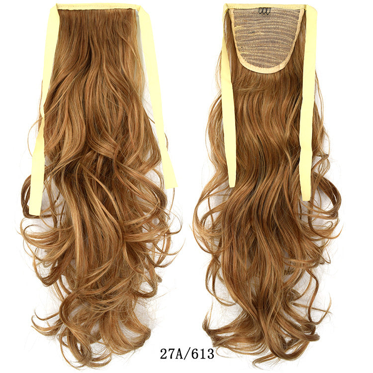 50cm Invisible Ponytail Hair Extension for Women – High-Temperature Silk, 47 Colors