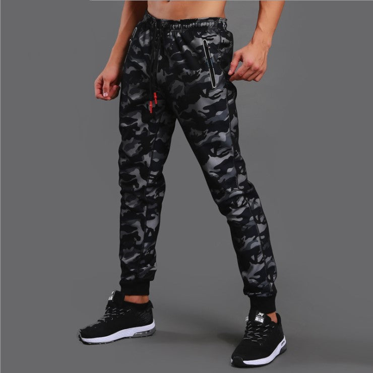 Men’s Breathable Camouflage Workout Pants – Casual Fitness Trousers