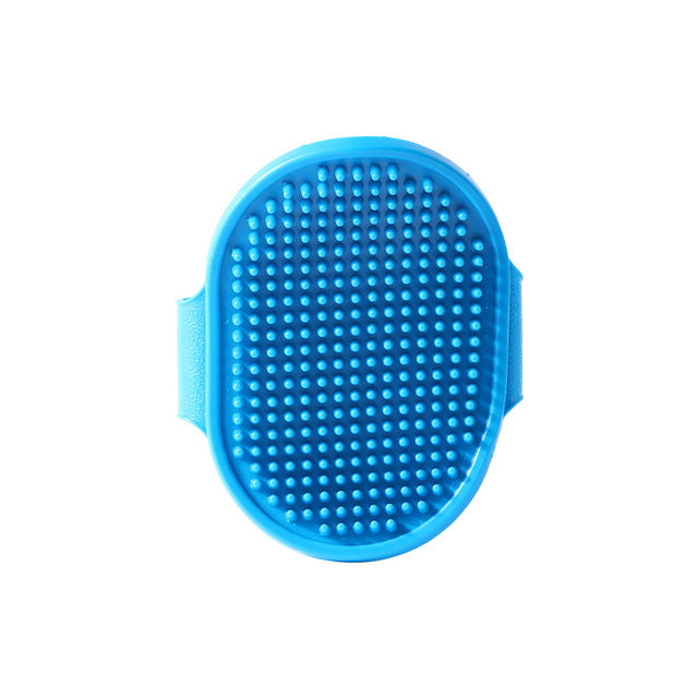 Soft Rubber Pet Grooming Massage Brush – Dog & Cat Bathing & Shedding Comb