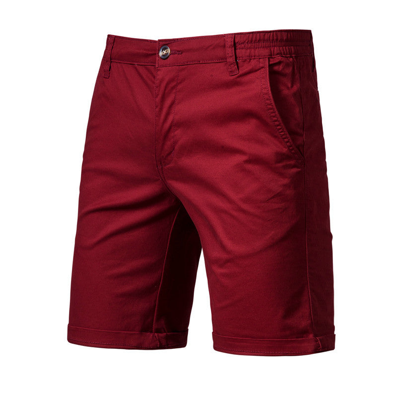 Men’s Slim-Fit Casual Straight Shorts – Lightweight Cotton Summer Shorts
