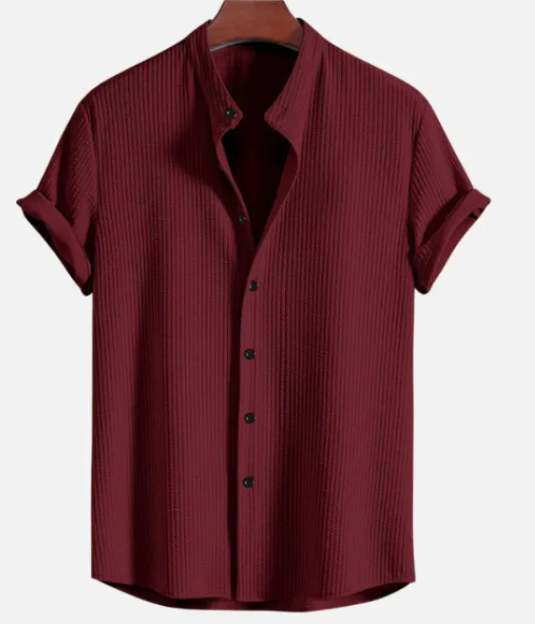 BreezeFit Men’s Loose Short Sleeve Summer Shirt – Lightweight Relaxed Fit Casual Shirt, S–4XL