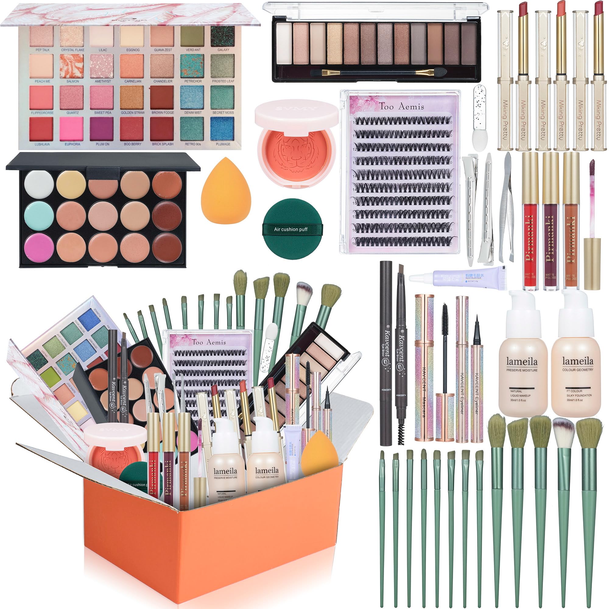 All-in-One Makeup Kit for Teens & Women – Full Face Gift Set