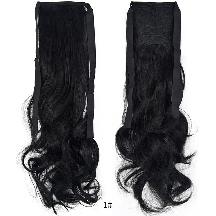 50cm Invisible Ponytail Hair Extension for Women – High-Temperature Silk, 47 Colors