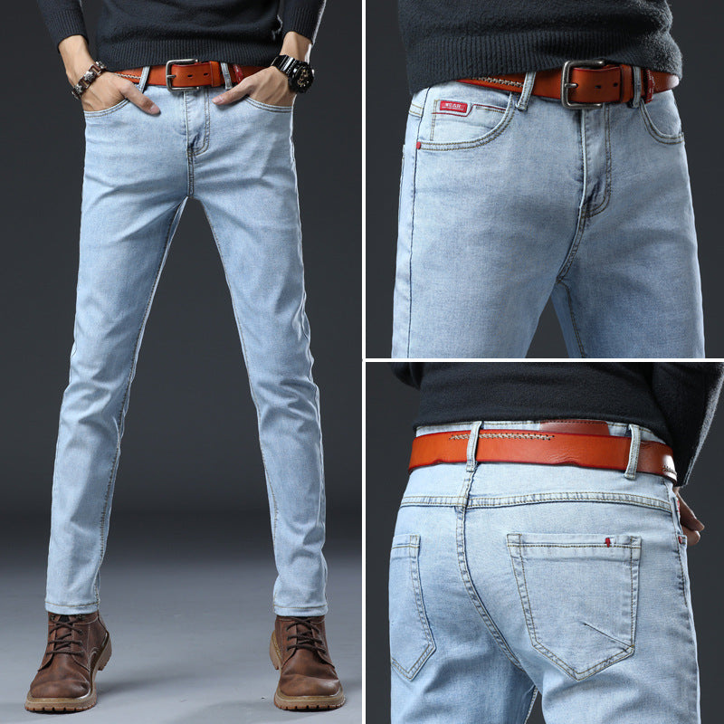 Men’s Slim Fit Stretch Jeans – Fashion Casual Denim Pants