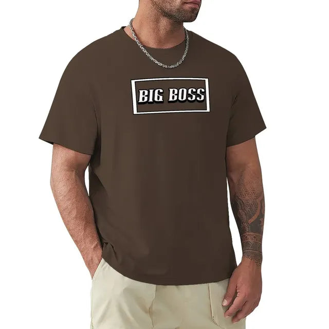 Big Boss Box Design Men’s Stretch T-Shirt – Casual Graphic Tee, S–4XL