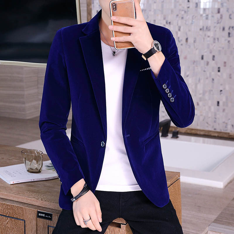 Men’s Slim Fit Corduroy Blazer – Classic Lapel Casual & Semi-Formal Jacket, M–3XL