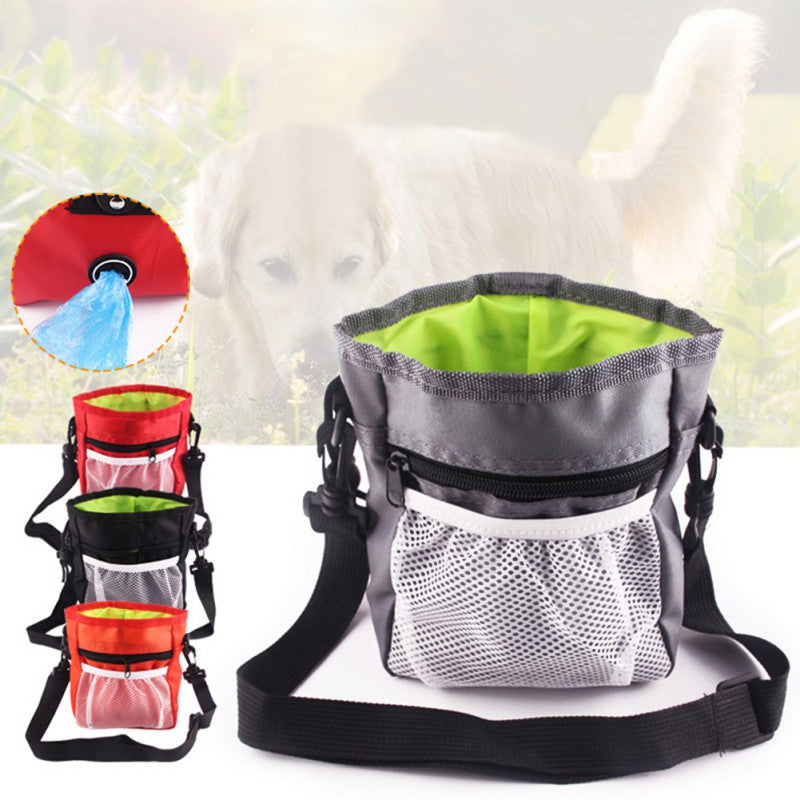Portable Dog Training Treat Bag – Oxford Waist Pouch with Multiple Storage Pockets