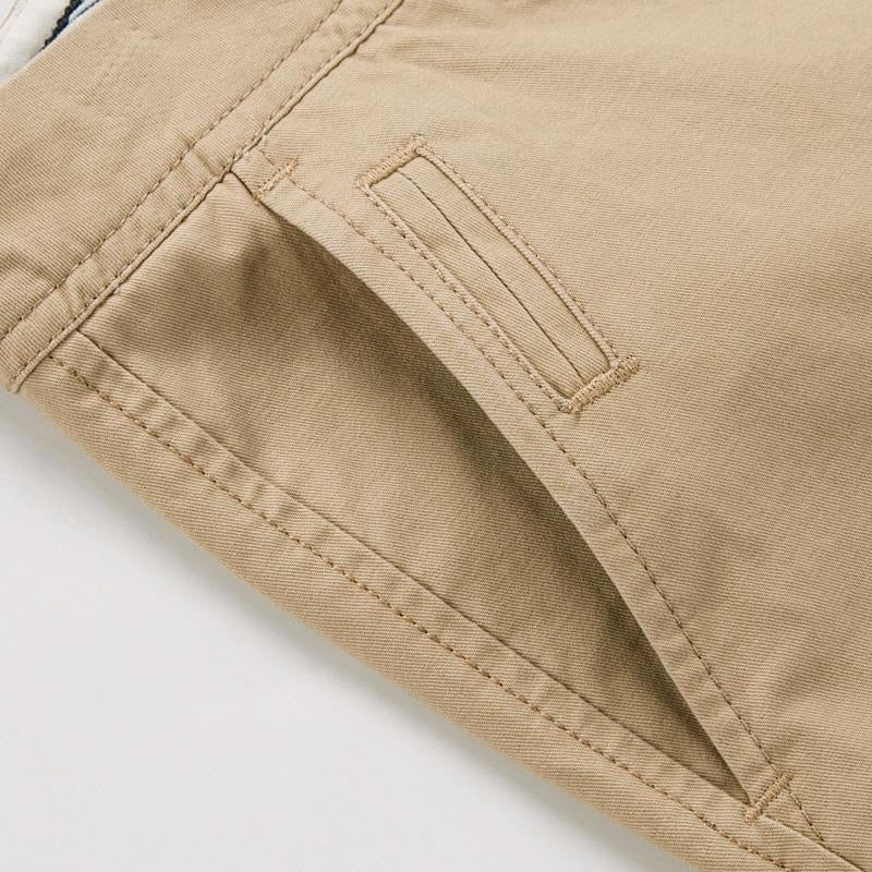 Men’s Casual Loose Cropped Pants – Elastic Waist Summer Capri Pants