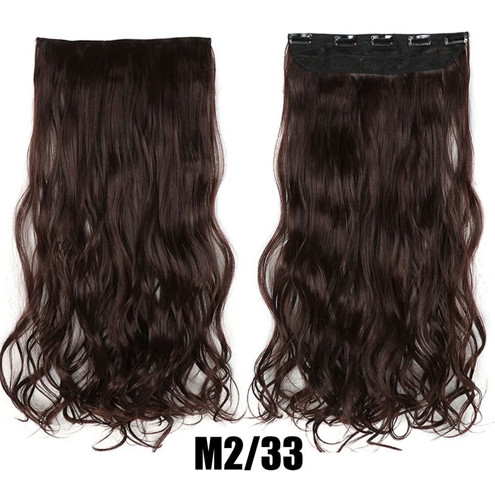 56cm Big Wavy Long Curly Hair Extensions for Women – Lightweight Natural-Look Synthetic Hair