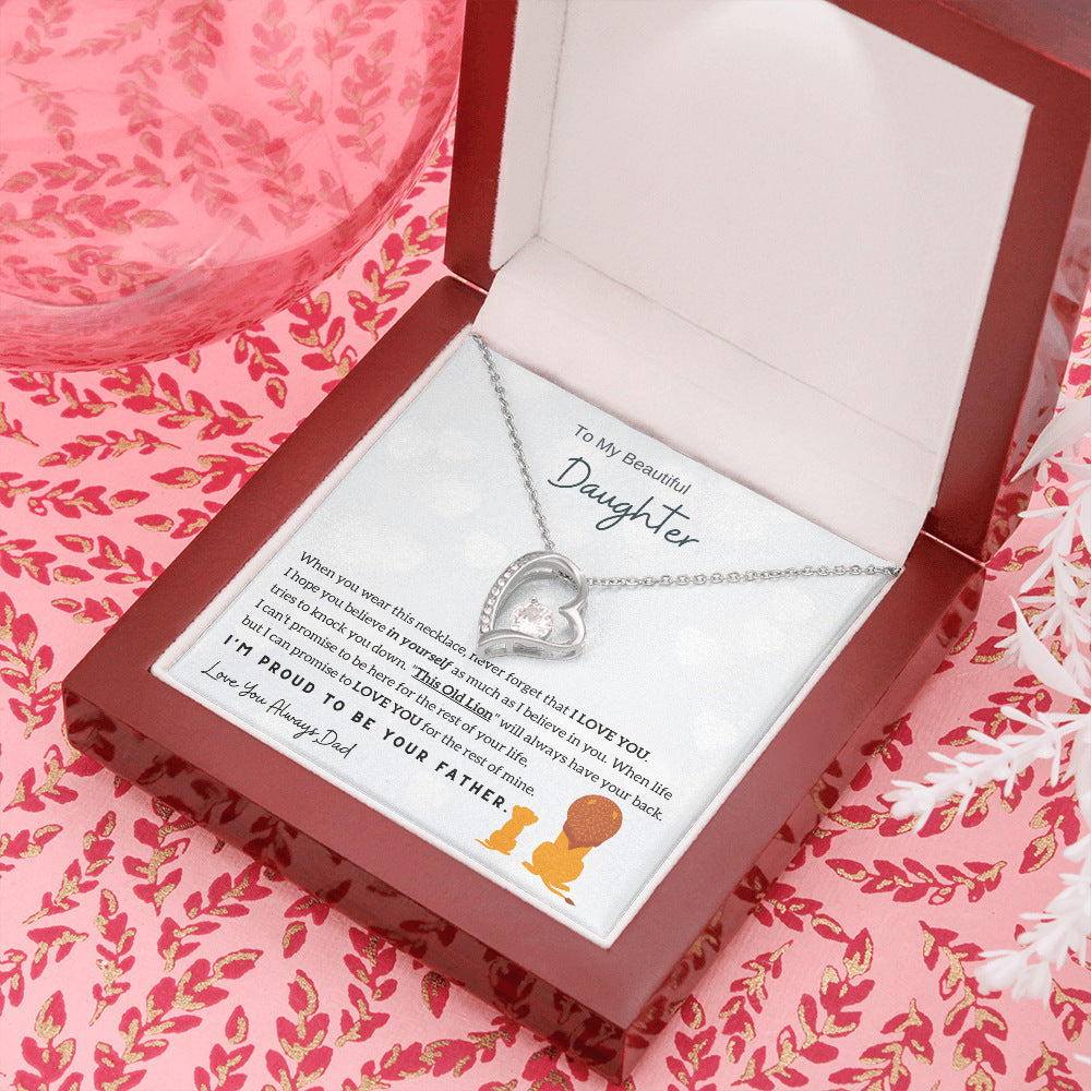 Simple Heart Necklace for Women – Gold & Silver Alloy Heart Pendant with Gift Box Options