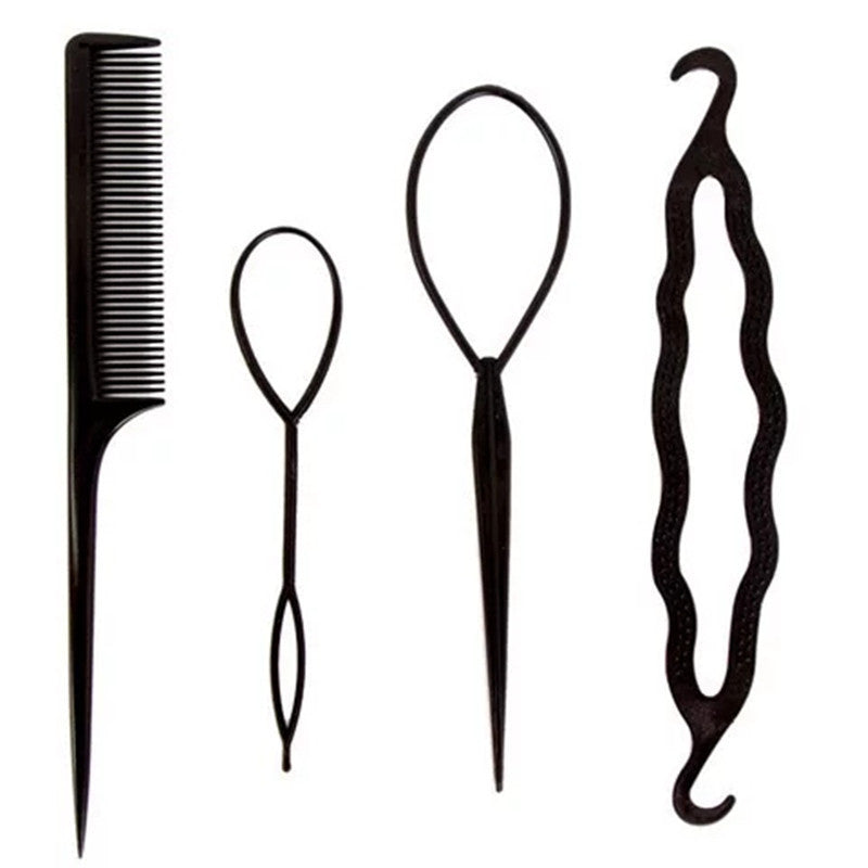 Korean Fashion Hair Styling Tools Set – Easy Bun & Updo Hairstyle Accessories