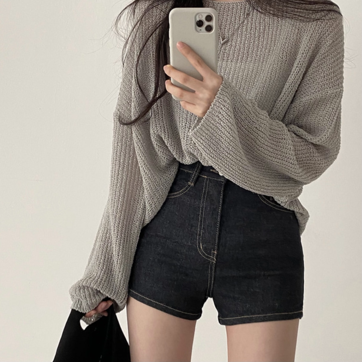 Women’s One-Size Knitwear Sweater – Soft Breathable Relaxed-Fit Cozy Pullover, 4 Colors