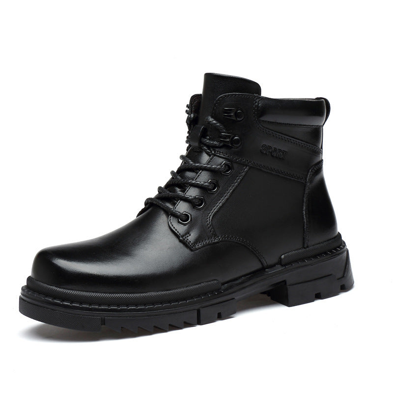 First Layer Leather Martin Boots