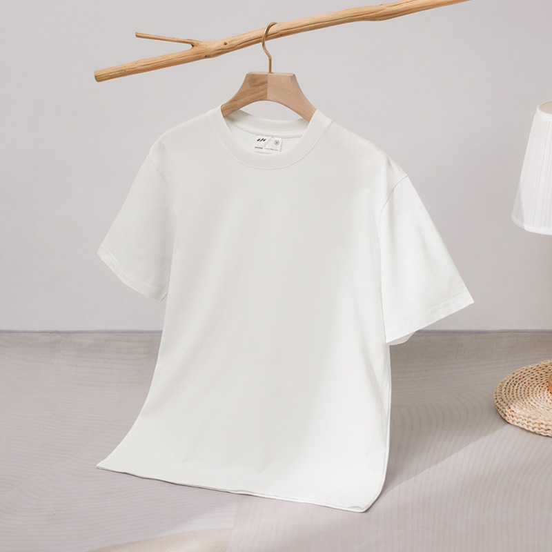 Heavyweight Unisex 240g Double Yarn Cotton T-Shirt – Loose Fit Premium Tee