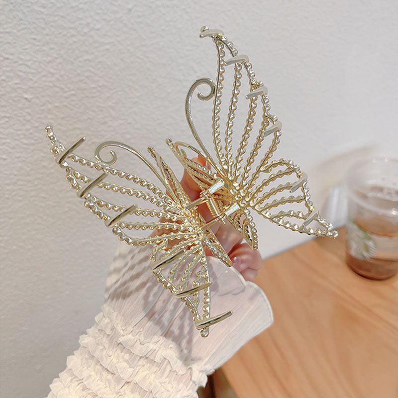 Pearl Butterfly Hair Clip – Elegant Decorative Hair Accessory for Women