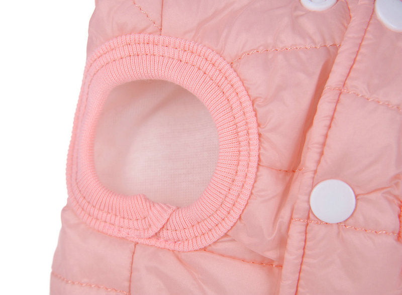 Warm Cotton Dog Down Jacket – Cozy Winter Pet Coat for Dogs