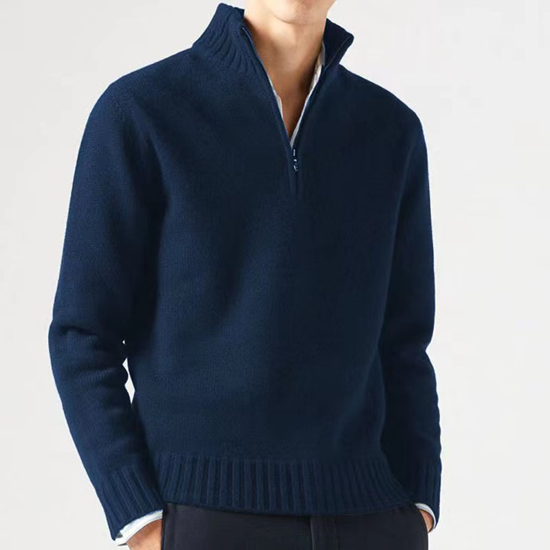 Men’s Thickened Thermal Sweater – Cotton Blend Sea Wool Slim-Fit Winter Pullover, 11 Colors, M–3XL